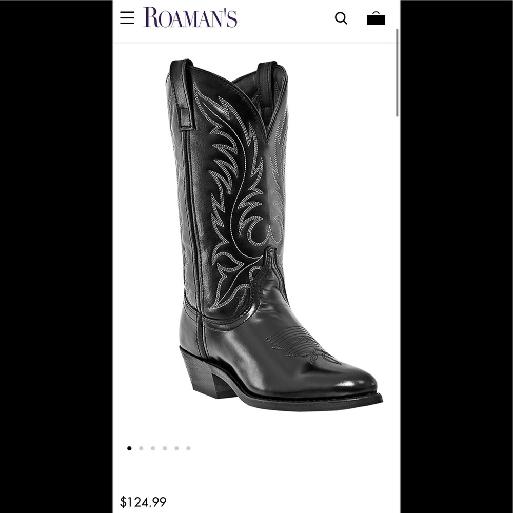 Laredo Black Cowboy Boot